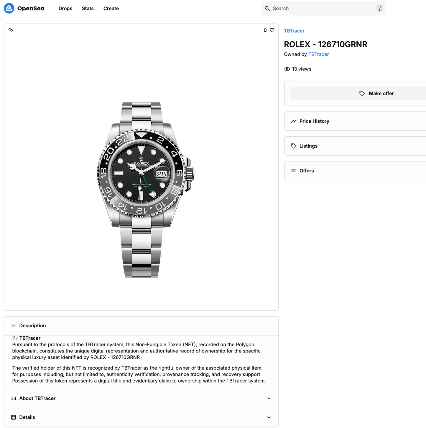 TBTracer - Timepiece Tracing Technology